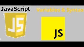 JavaScript syntax & variables | JavaScript tutorial