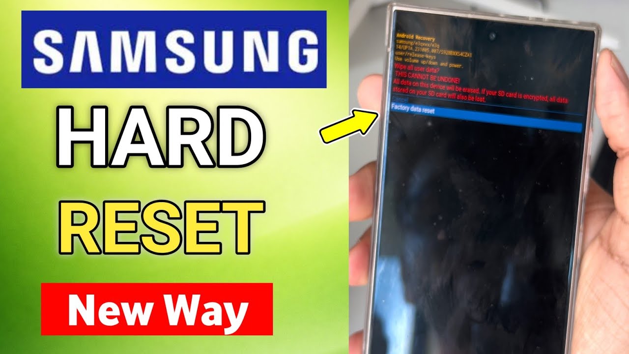 How to Hard Reset Samsung Galaxy Phone - (New Way) - YouTube