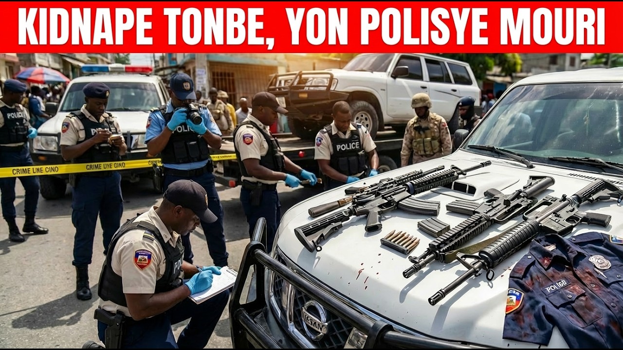 FLASH! Lapolis fenk Touye 2 Gwo kidnapè P-au-P, yon polisye pèdi lavil nan echanj kout bal