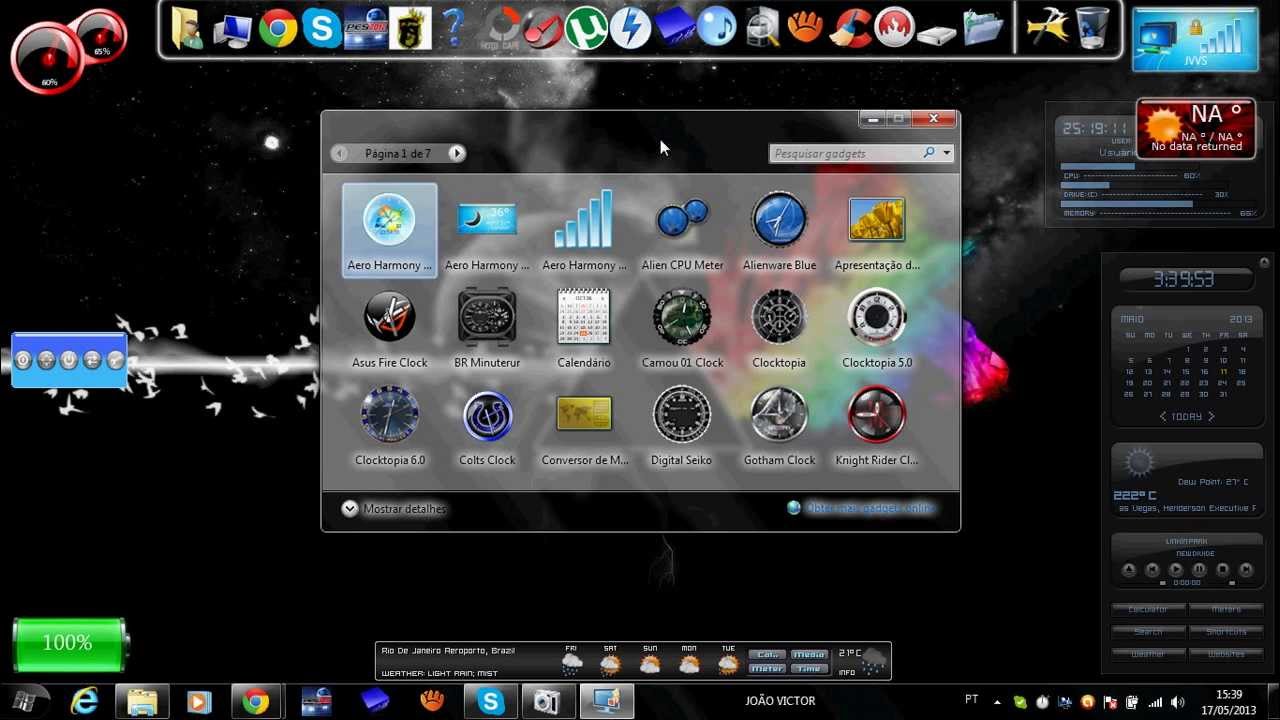 Gadgets para área de trabalho! YouTube