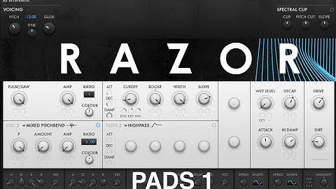 Razor | Additive Synth by Native Instruments // Preset Test: Pads Part 1