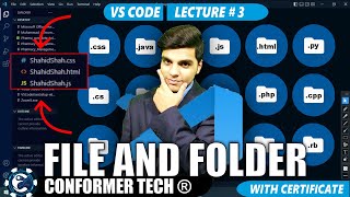 How to create a folder or file in visual studio code 2023 in hindi | how to open folder and file