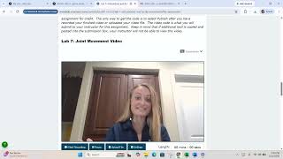 A&P Video Lab Assignment Recorder and Submission Instructions
