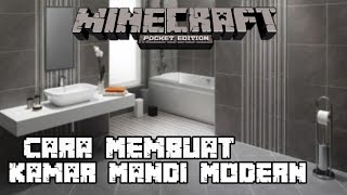 Cara Membuat Kamar Mandi Modern || Di Minecraft Pocket Edition Indonesia
