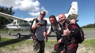 Alex Calver Skydiving in Paradise