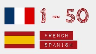 Números de 1 a 50 - francés - Español