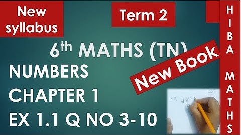 6th maths chapter 1 exercise 1.1 question 3-10 tn samacheer 2020-2021 new syllabus