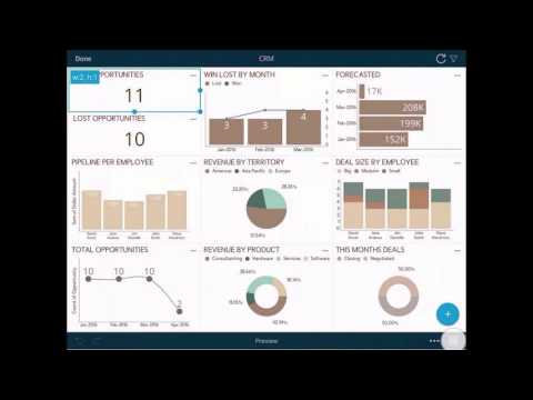 Edit a dashboard with ReportPlus Mobile for iOS