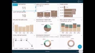 Edit a dashboard with ReportPlus Mobile for iOS