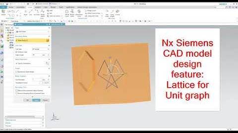 Nx Siemens CAD model design feature Lattice for Unit graph