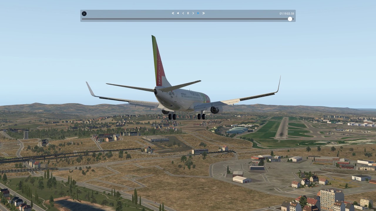 X-Plane 11 Landing LPPT TAP 737-800 ZIBO MOD - YouTube
