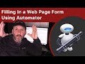 Filling In a Web Page Form Using Automator