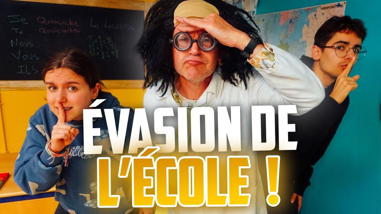 ON S'ÉVADE DE L'ÉCOLE ! LA GRANDE ÉVASION AU COLLÈGE DE PINK LILY !