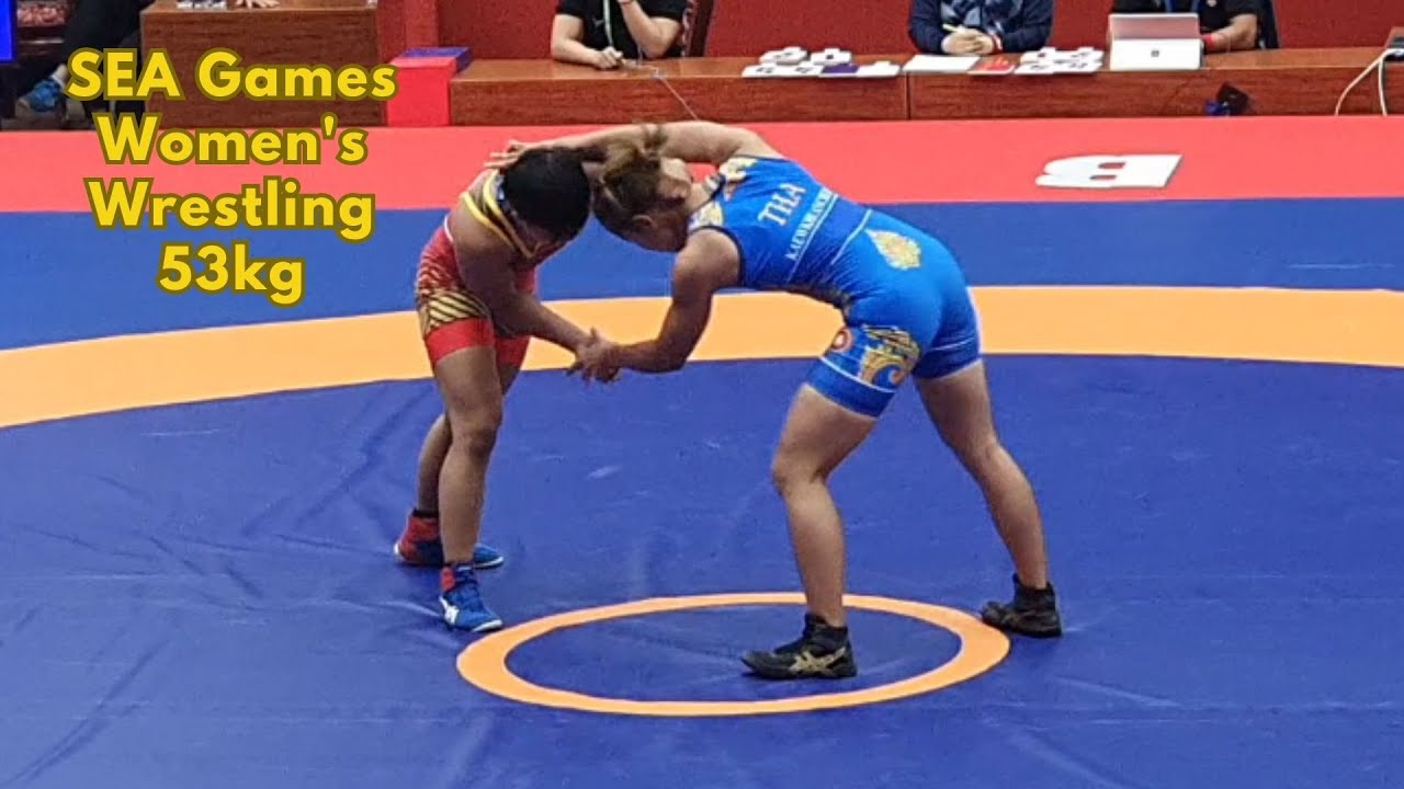 SEA Games Women's Wrestling 53kg - ThaiLand & PhiLipPin - YouTube