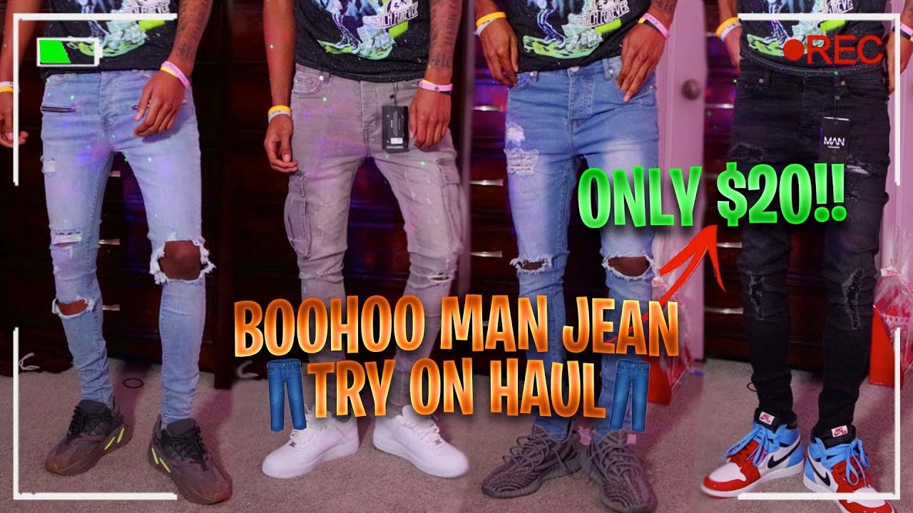 WHERE TO BUY GOOD JEANS FOR CHEAP!! BOOHOO MAN JEANS TRY-ON HAUL!!👖🔥 ...