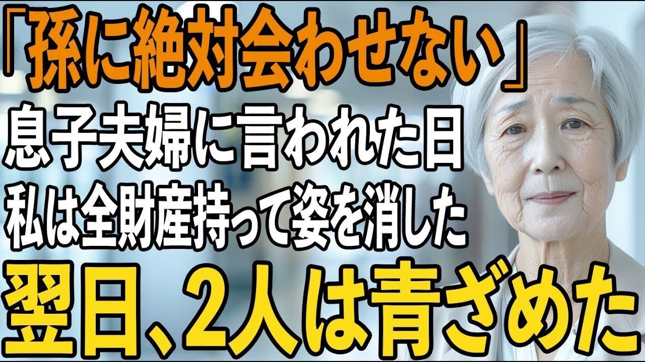 「孫には絶対会わせない」出産直後、絶縁宣言し義実家へ消えた息子夫婦。その夜、私は”微笑み”2 億円の財産を持って姿を消しました【シニアライフ】【60代以上の方へ】