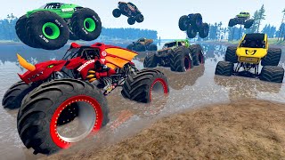 Monster Truck Mud Battle LIVE | BeamNG Drive - Griff's Garage