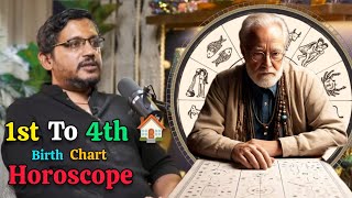 1st to 4th House Birth Chart Horoscope Analysis - Explained by Rajarshi Nandy #birthchart #astrology