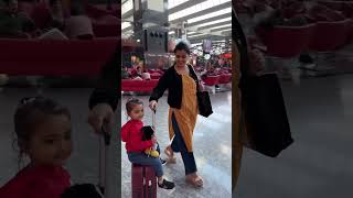 My little traveler ❤️ ? bollywood music song love travel india bangalore  airportlook