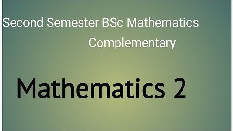 Problems of Improper Integrals/// Second Semester BSc Complementary Mathematics