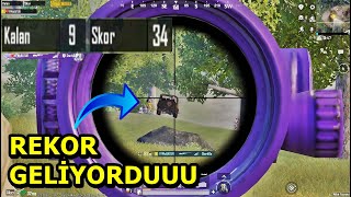 REKOR GELİYORDUU ! BATUR GAME MÜTHİŞ MAÇ ONE MAN SQUAD PUBG MOBİLE