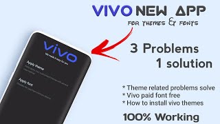 Vivo New app for themes & fonts|Theme related problems solve | Vivo paid font free for lifetime screenshot 1