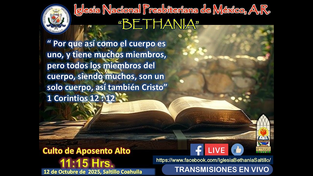 Culto de Aposento Alto 12 de Octubre de 2025 - YouTube