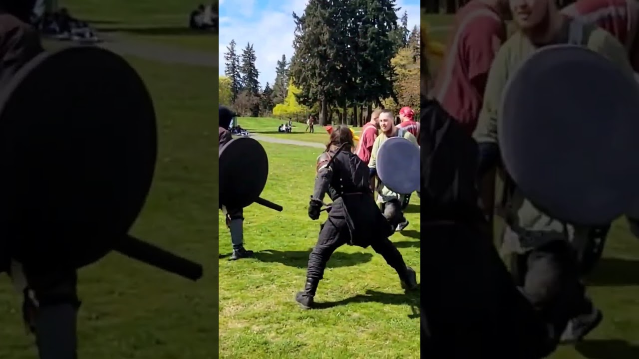 2 vs 1 LARP Battle