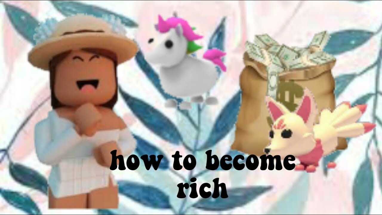 How to be RICH!! in adopt me w/Ridha - YouTube