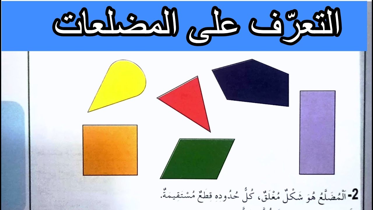 التعرف على المضلعات الصفحة 56 السنة الثانية ابتدائي