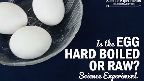 How to Tell a Hard Boiled Egg from a Raw Egg Science Experiment