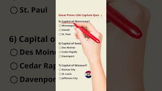 Great Plains Capitals Quiz! Only Geniuses Get 7/7! 🇺🇸 #shorts