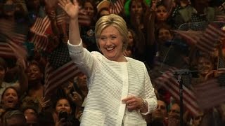 Hillary Clinton makes history (Full speech - June 7, 2016) screenshot 2
