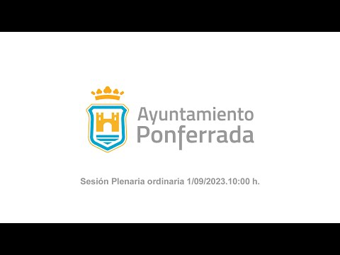 Sesión plenaria del Ayuntamiento de fecha 1/09/2023