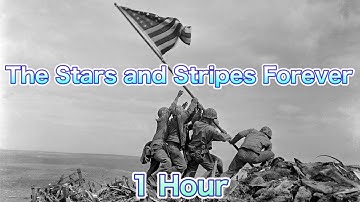 The Stars and Stripes Forever composed in 1896, The Official National March of USA 1 Hour Loop