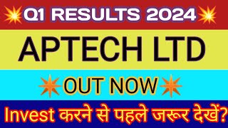 Aptech Q1 Results 2023 Aptech Results Aptech Share Latest News Aptech Share News