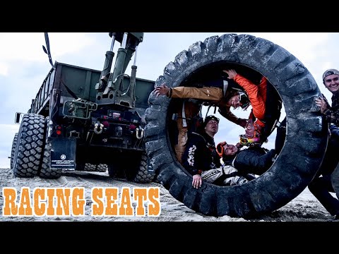 4 Person Tire Roll Down Hills
