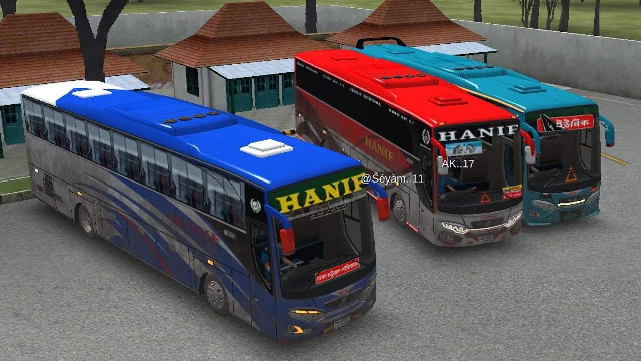 Hanif vs Hanif vs Unique Bus Race In Bus Simulator Indonesia - YouTube