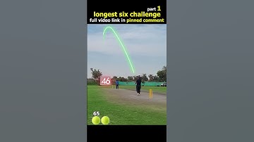 23M + views| leather ball vs tennis ball longest six challenge | #shorts #cricketshorts #experiment