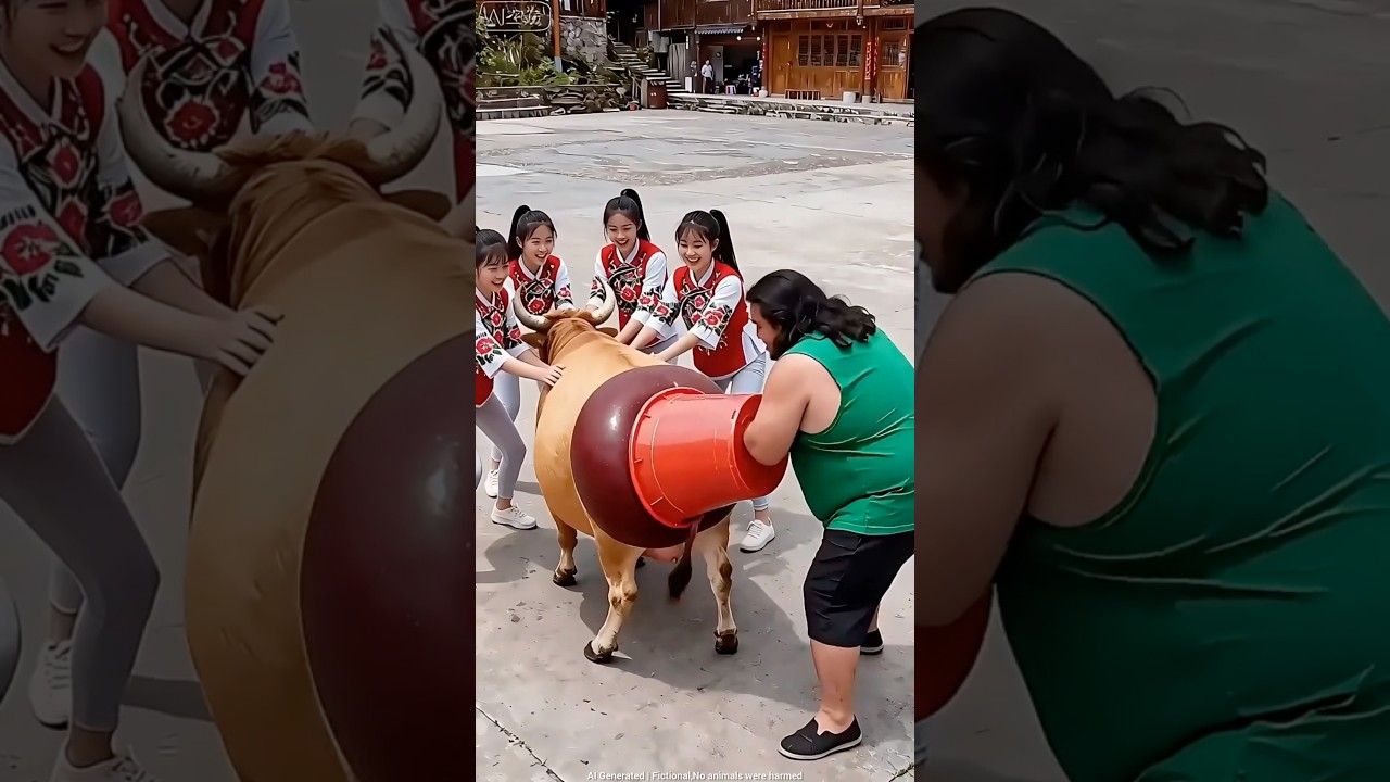 🐃 The cow saved from fox"!😰😱 ll Carriage House wooden artist ll 