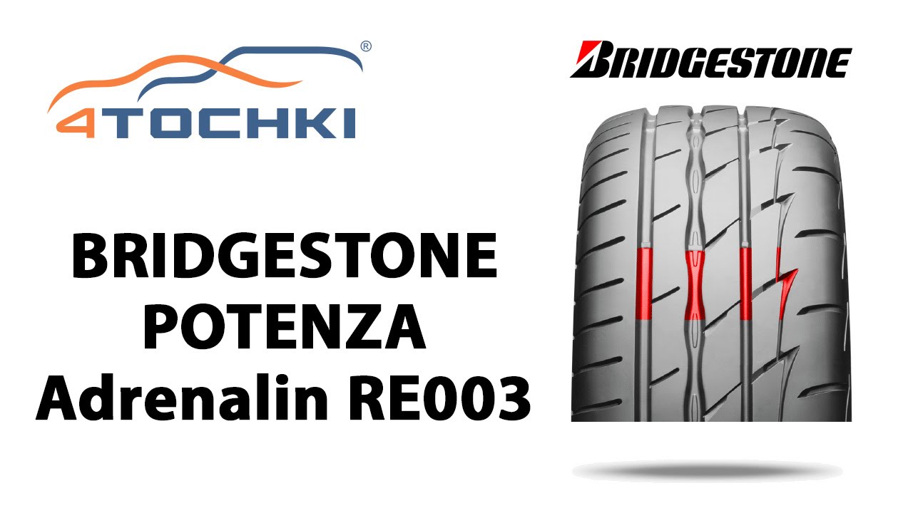 Летние шины Bridgestone Potenza Adrenalin RE003