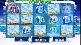 Wild Gambler Arctic Adventure Slot Gameplay screenshot 2