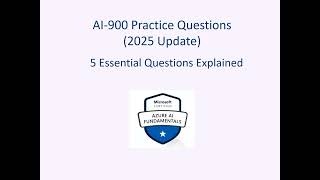 #AI900 Practice Questions | 5 Most Important Questions Explained (Azure AI Fundamentals)