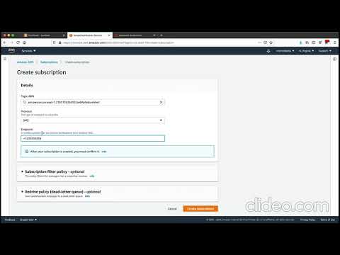 AWS Lambda monitoring mechanism using SNS topic