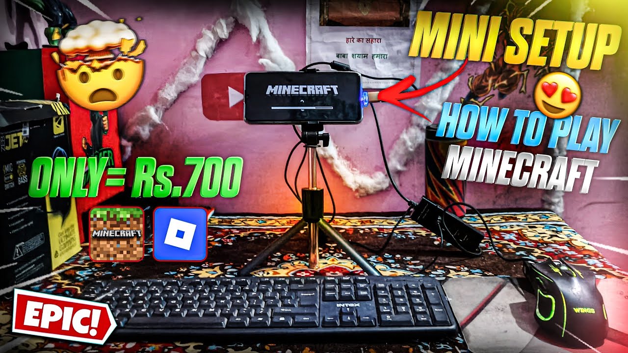 MINI SETUP ONLY ₹700 RUPEES..🤑 !! How To Connect 😍Keyboard & Mouse On Mobile🔥 ( Play Any Game )