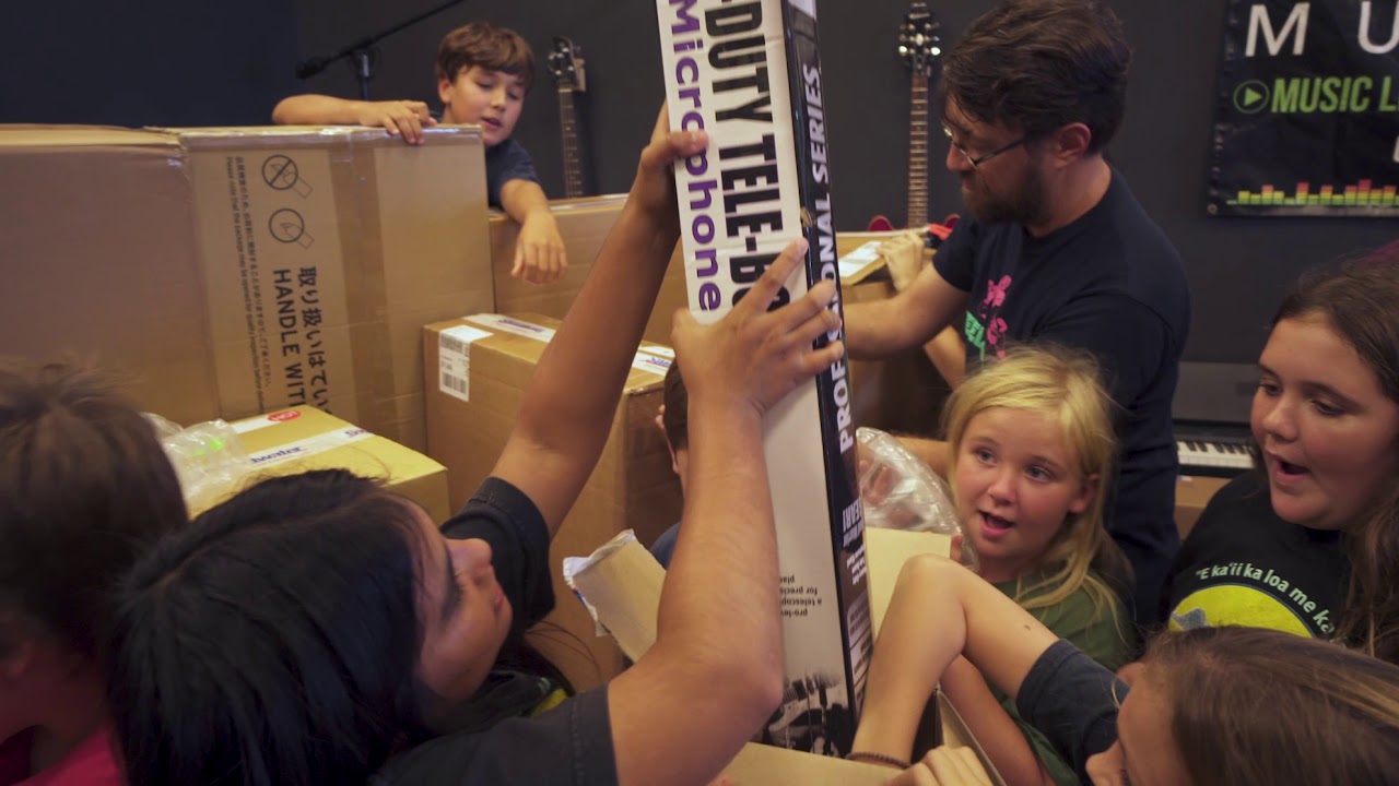 Kids From Kauai-based Non-Profit Music Center Stunned by Large Donation