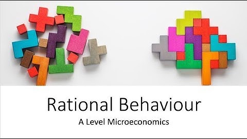 Rational Behaviour - A Level and IB Economics
