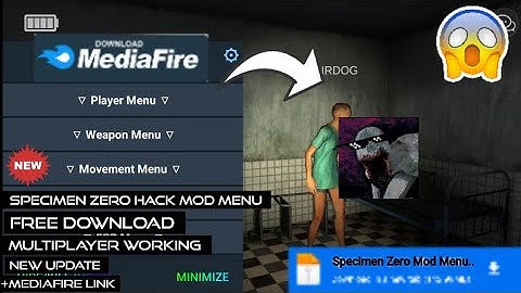 SPECIMEN ZERO l HACK MOD MENU l NEW UPDATE l FREE DOWNLOAD l +MEDIAFIRE LINK l NEW 2023