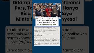 Ditampilkan saat Konferensi Pers, Taufik Hidayat Hanya Bisa Menunduk: Saya Minta Maaf dan Menyesal