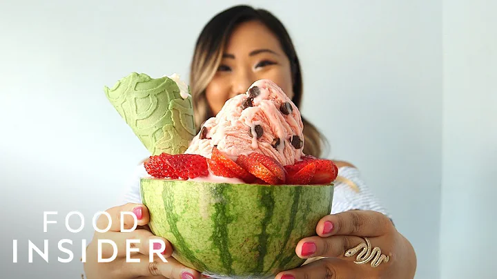 Shaved Ice Cream Is Served In A Watermelon - DayDayNews